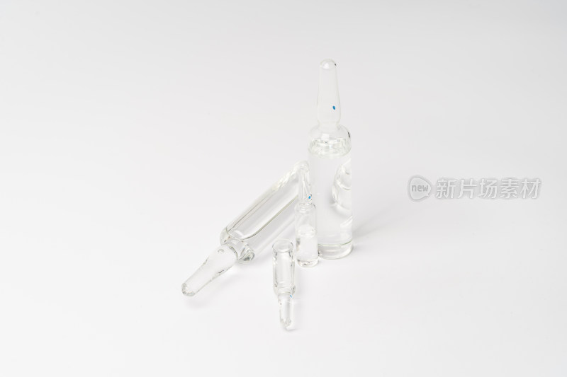 透明安瓿瓶静物展示