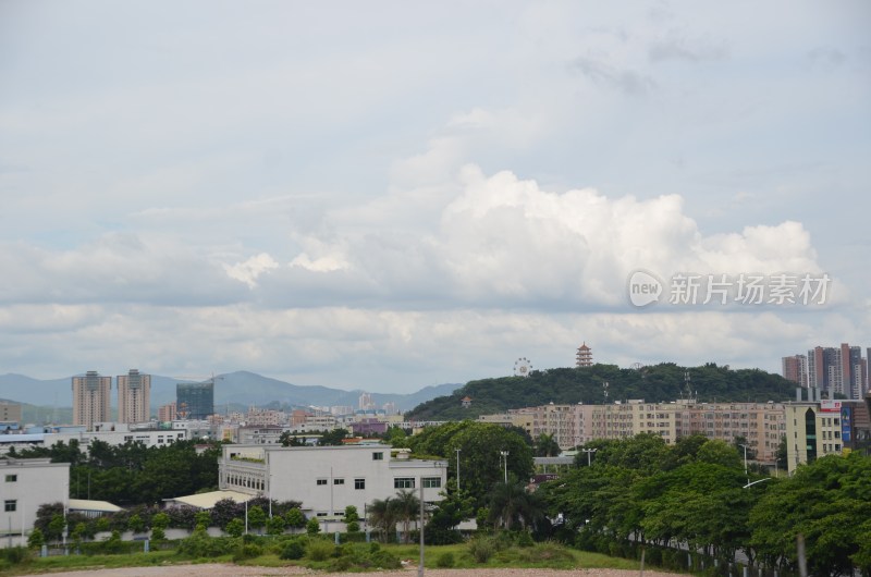 广东东莞：塘厦镇城市风光