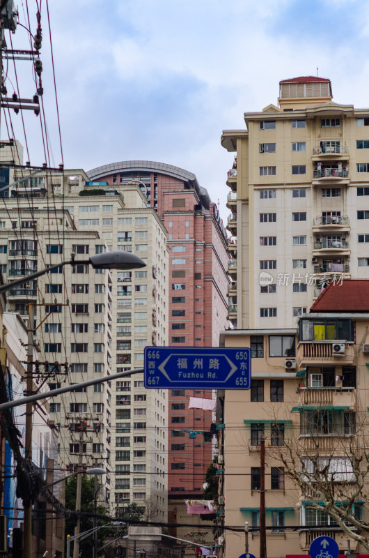 上海市福州路街景