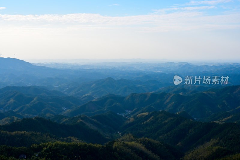 湖南蓬源仙风车山风光