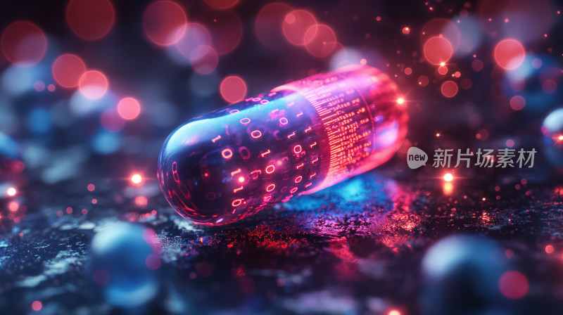 光彩流转的胶囊与未来科技药物的奇妙世界
