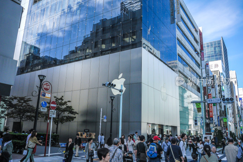 日本东京银座街景