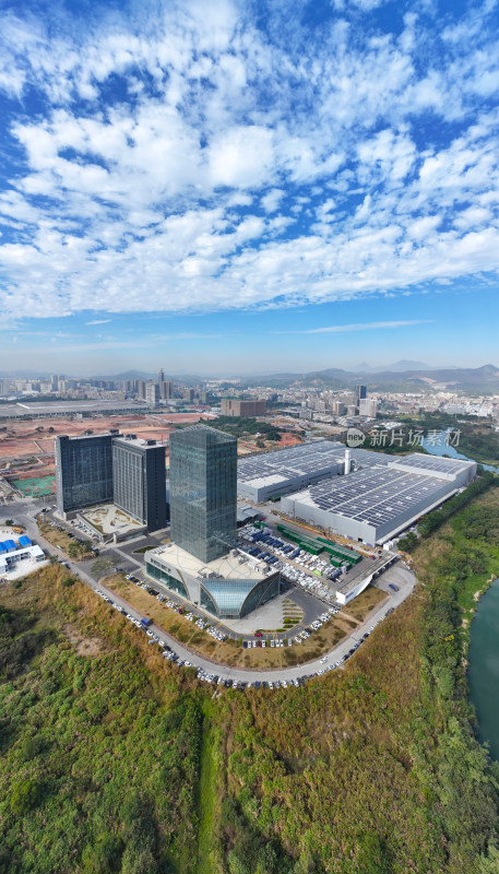 深圳市开沃新能源汽车基地坑梓比亚迪航拍