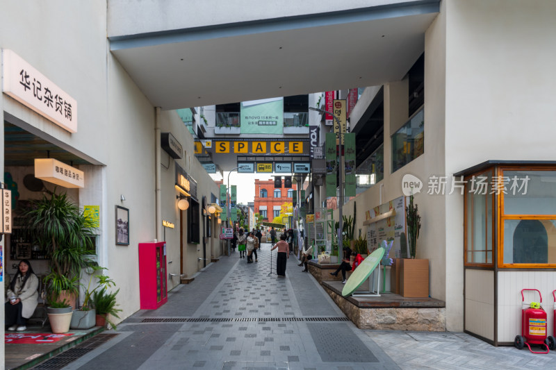 福州烟台山新年气氛街景