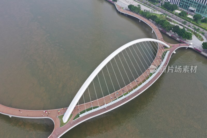 广州海心桥航拍