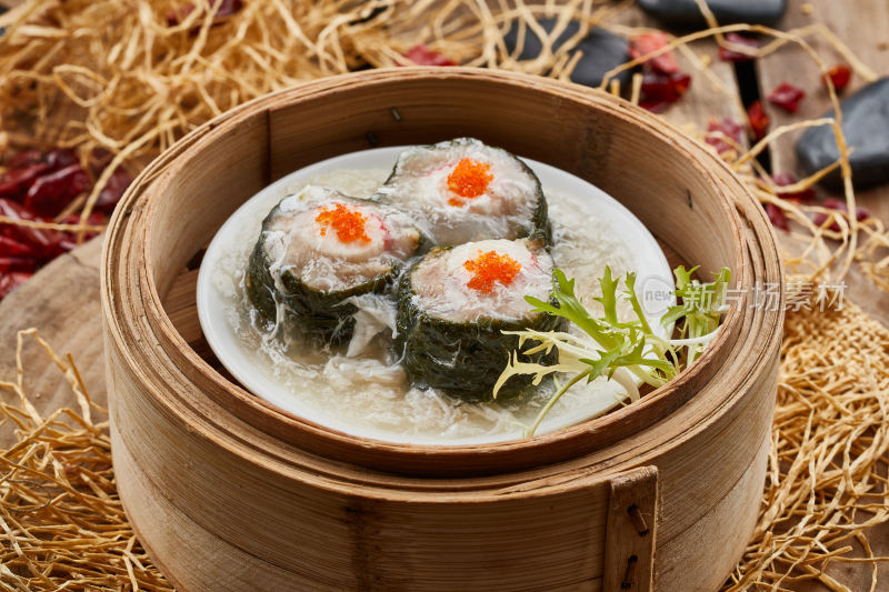 茶餐海苔肉卷蒸蛋