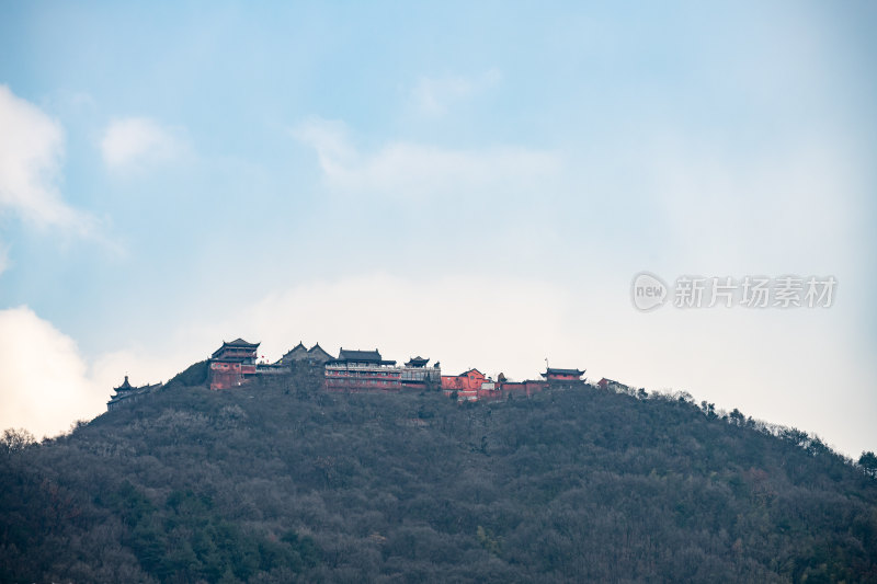 江苏镇江句容茅山风景区秋冬景观