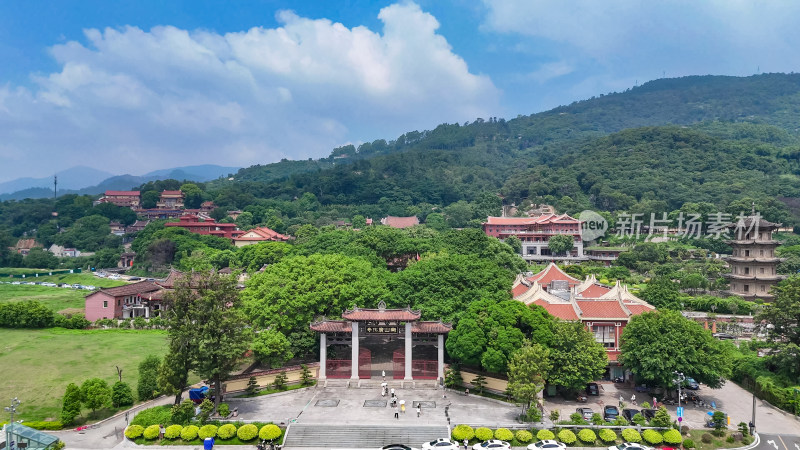 莆田南山广化寺4A景区航拍图