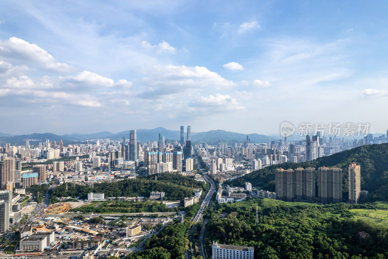 深圳罗湖中心区航拍