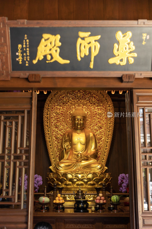 上海玉佛禅寺上海寺庙佛像特写