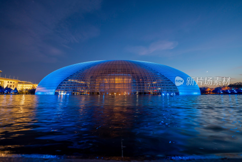 北京国家大剧院夜景