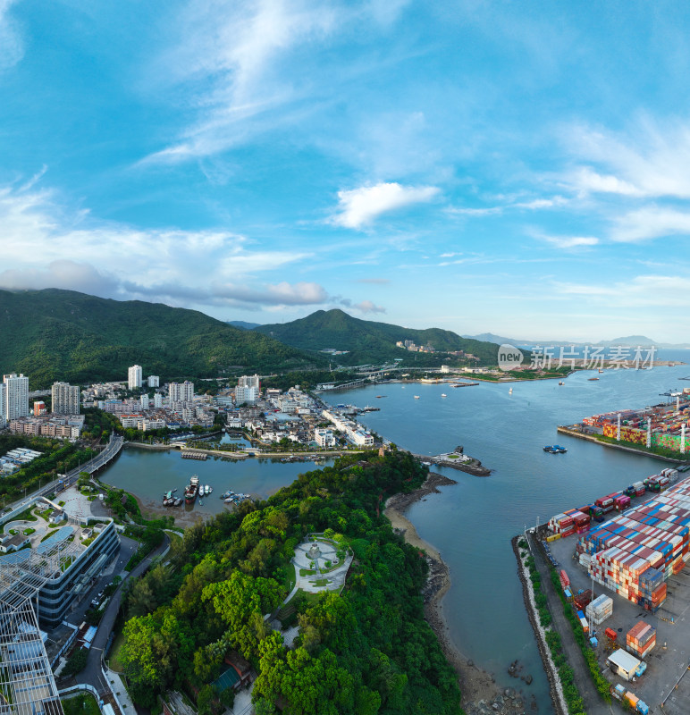 深圳市盐田区盐田港国际集装箱码头航拍