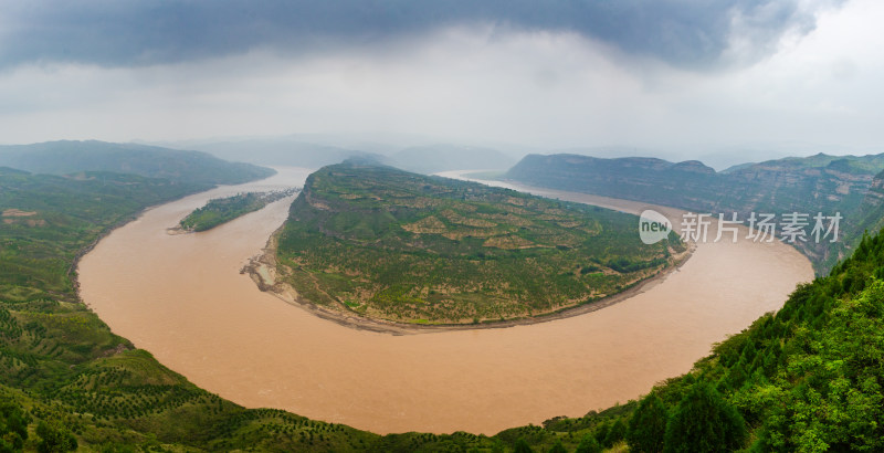 黄河乾坤湾全景图 延川县