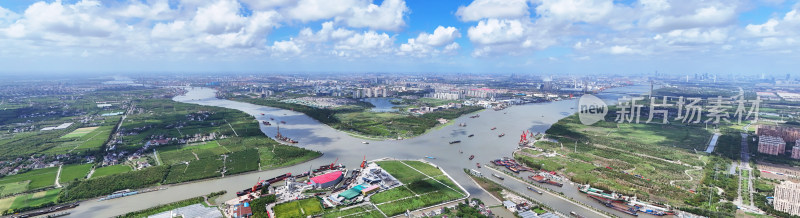 黄浦江第一湾全景