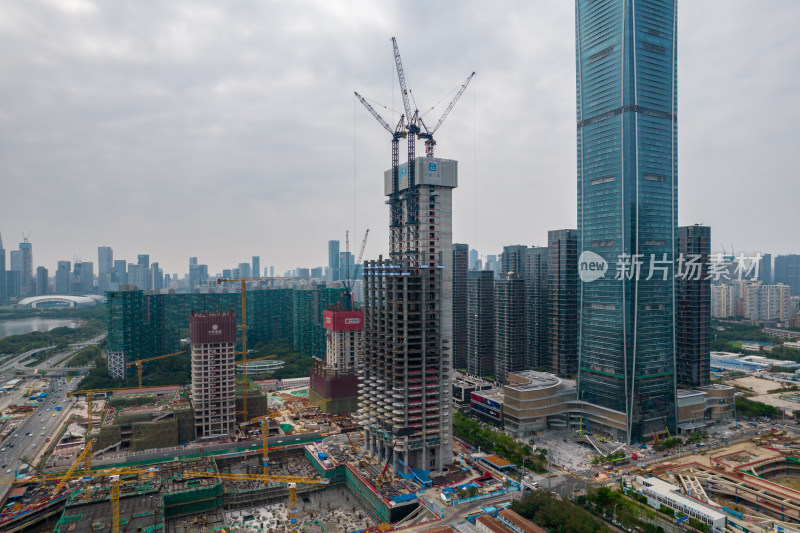 深圳湾超级总部基地建设工地