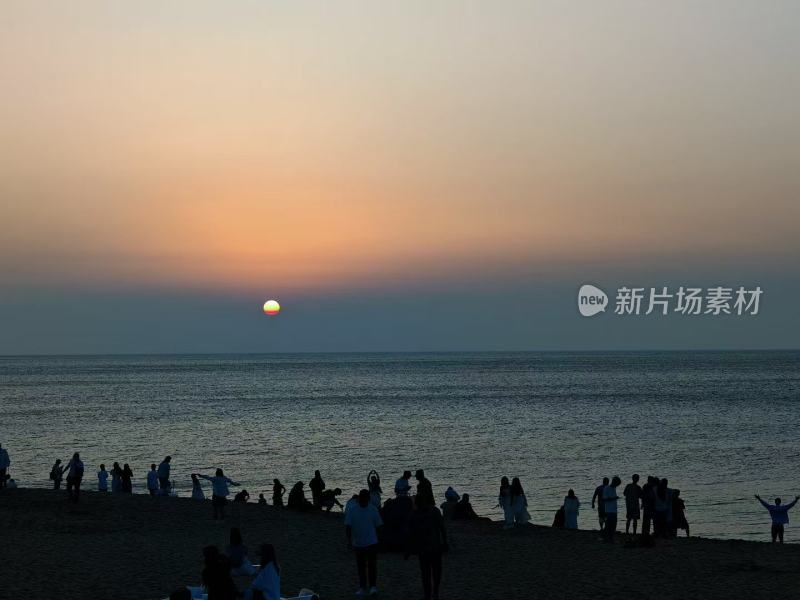 海边落日