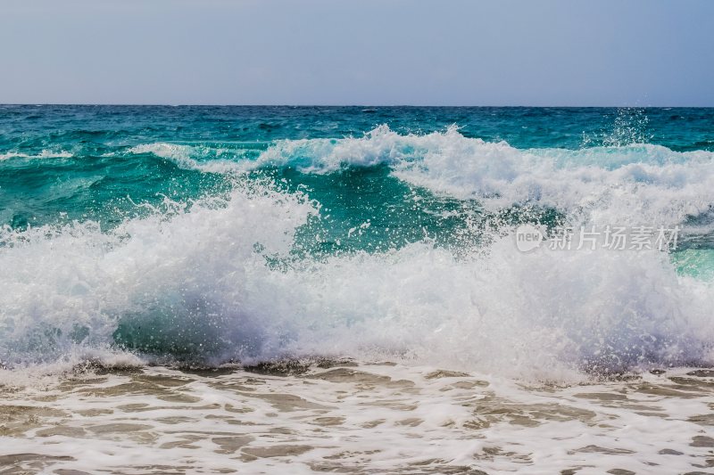 海滩沙滩海岸线