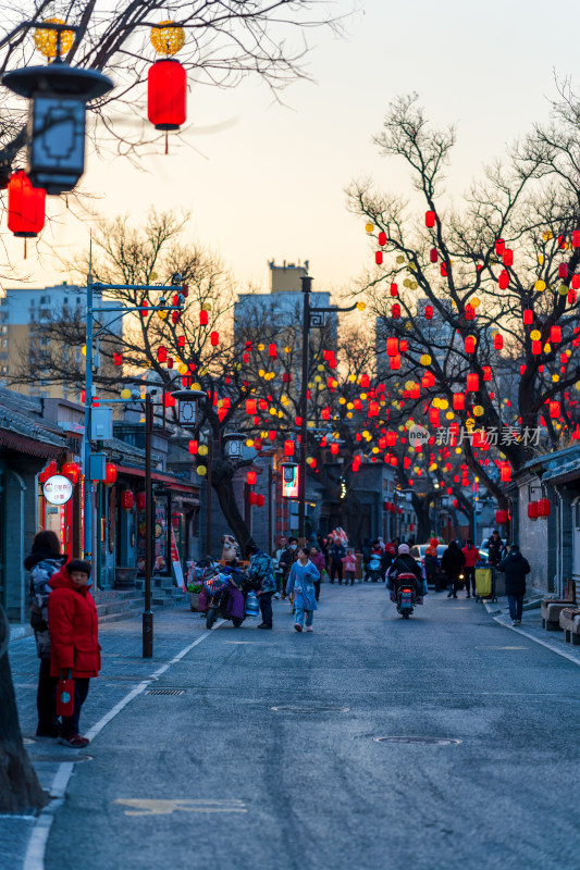 北京石景山模式口历史文化街区京西古道年味