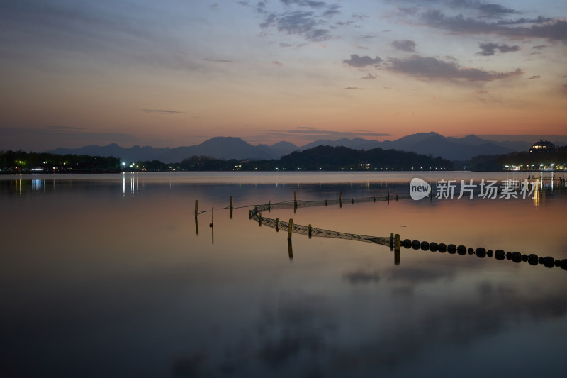 西湖落日