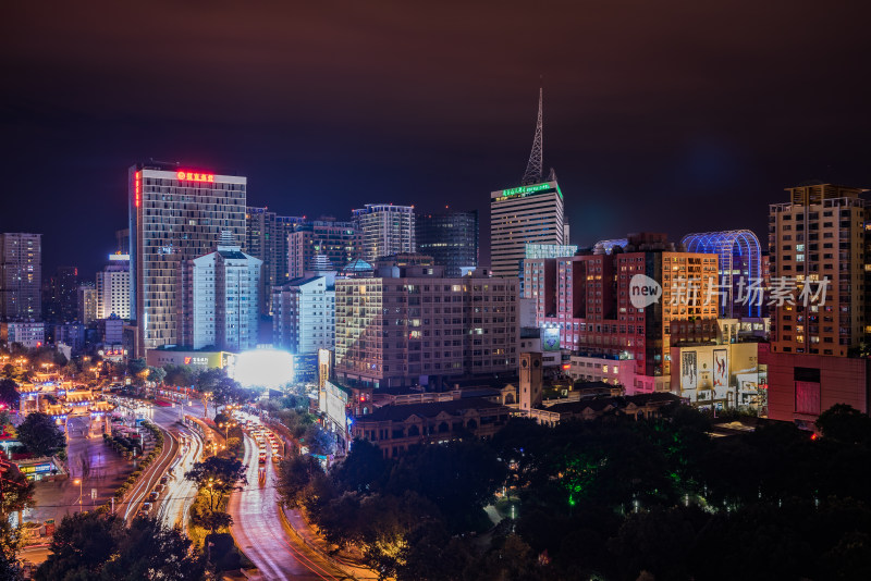 昆明城市夜景