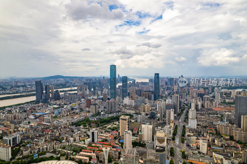 长沙城市林立远景