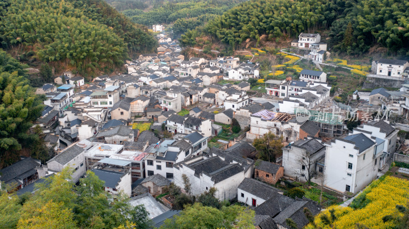 安徽黄山灵山村风光