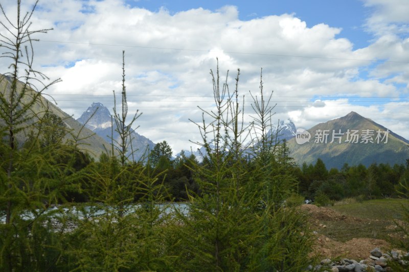 西藏巴松措景区风景