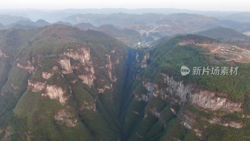 航拍湖南湘西德夯大峡谷