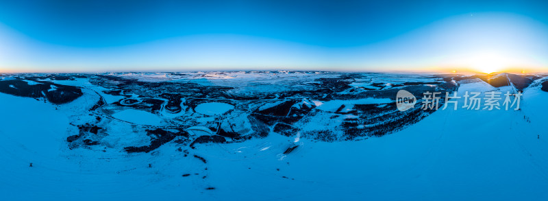 牙克石日落360度全景01