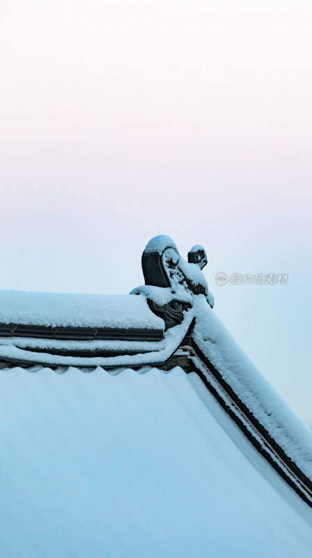 山东济南千佛山雪后日出景观