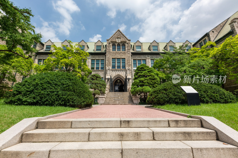 韩国首尔梨花女子大学校园景观