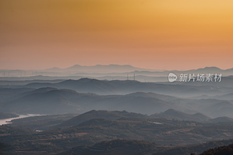 秋天山川自然风光