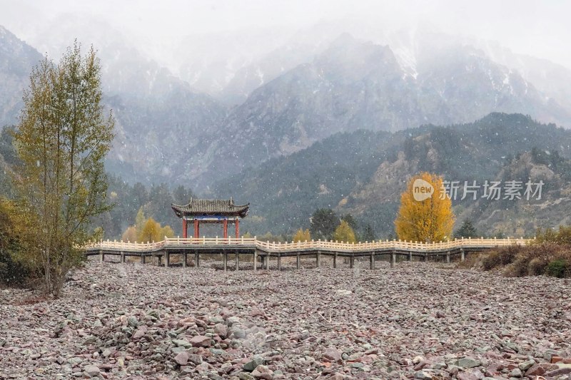 张掖，马蹄寺