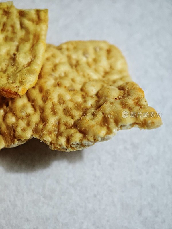 美味的饼干特写