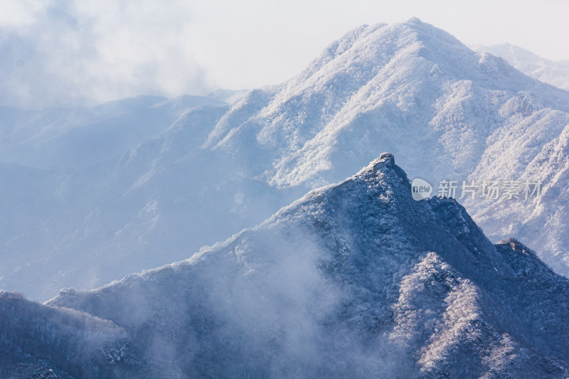 长成雪后冬季风光