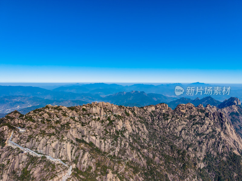 祖国大好河山灵山航拍图