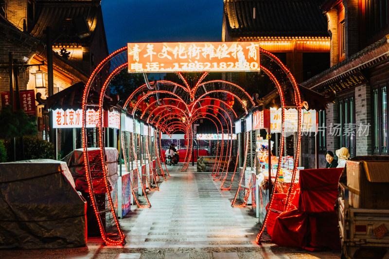 菏泽曹州古城夜市