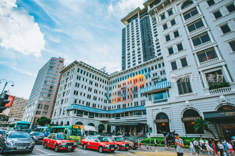 香港九龙城区城市风光