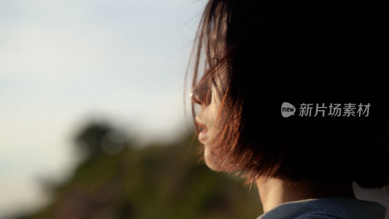 唯美海边美女背影情绪短片MV看风景旅拍