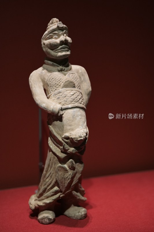 古代陶俑人像展示