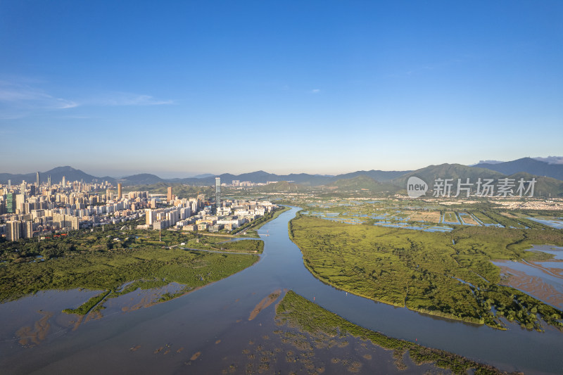 深圳河两岸风光