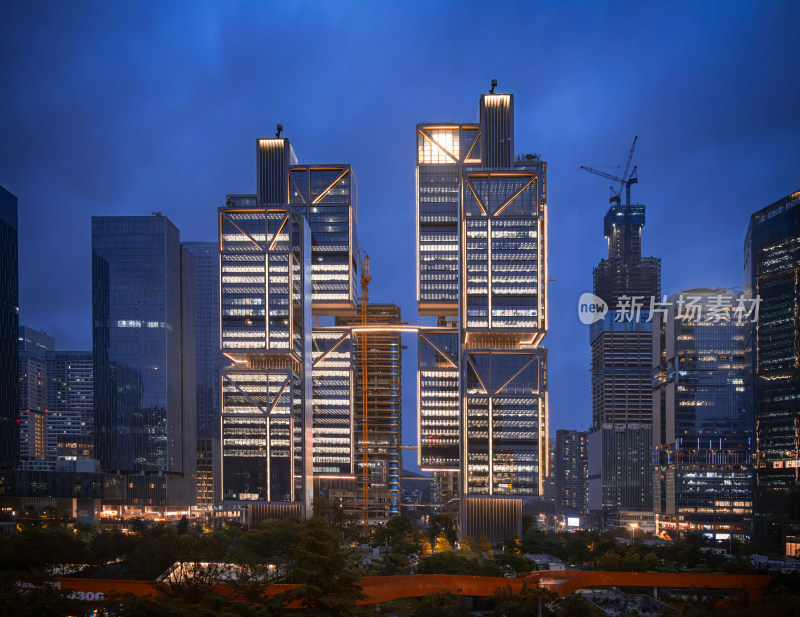 深圳地标建筑大疆天空之城夜景