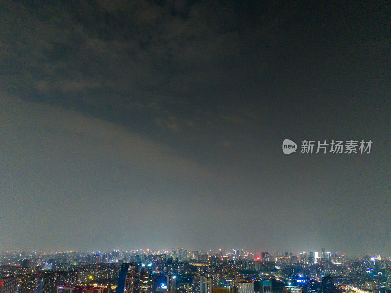 成都春熙路夜景航拍图