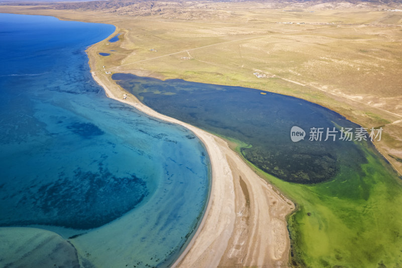 中国青海湖尕海航拍