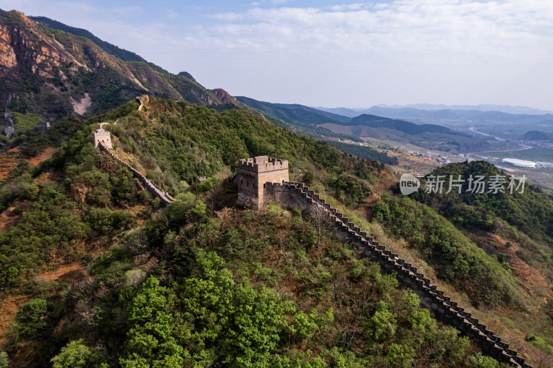 天津蓟州黄崖关长城旅游景区自然风光航拍