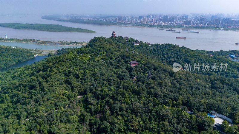 鄂州西山景区航拍图