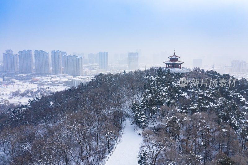 古建筑雪景