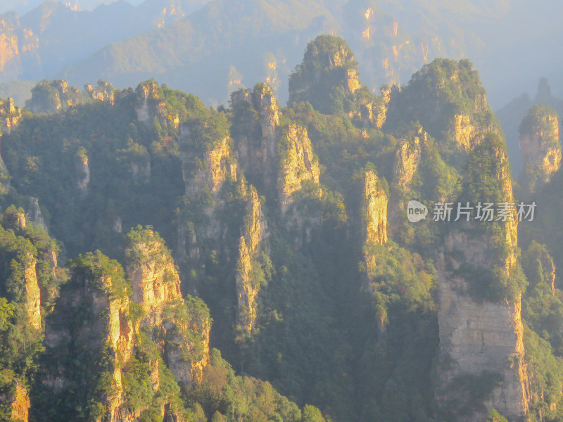 中国湖南张家界国家森林公园旅游风光