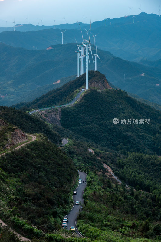 湖南蓬源仙风车山风光