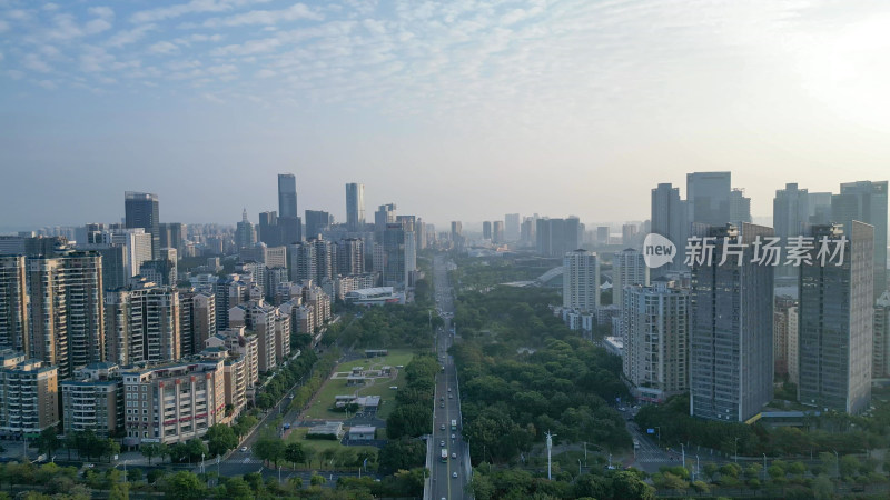 航拍广东惠州城市建设惠州宣传